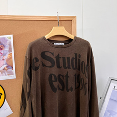 🆕Acne Studios 1996水洗字母印花长袖T恤,北欧松弛感本命打底🍂复古做旧水洗真的太有味道了! 重磅水洗棉经 🆕Acne Studios 1996水洗字母印花长袖T恤,北欧松弛感本命打底🍂复古做旧水洗真的太有味道了! 重磅水洗棉经