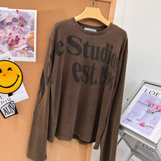 🆕Acne Studios 1996水洗字母印花长袖T恤,北欧松弛感本命打底🍂复古做旧水洗真的太有味道了! 重磅水洗棉经 🆕Acne Studios 1996水洗字母印花长袖T恤,北欧松弛感本命打底🍂复古做旧水洗真的太有味道了! 重磅水洗棉经