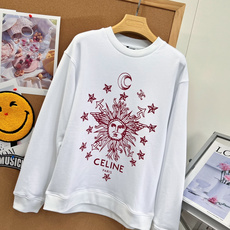 🆕Celine新款太阳神印花圆领卫衣|复古法式氛围感🌙原版开发!男女同款,自带慵懒老钱松弛感 经典白底色搭配酒红太阳神星 🆕Celine新款太阳神印花圆领卫衣|复古法式氛围感🌙原版开发!男女同款,自带慵懒老钱松弛感 经典白底色搭配酒红太阳神星