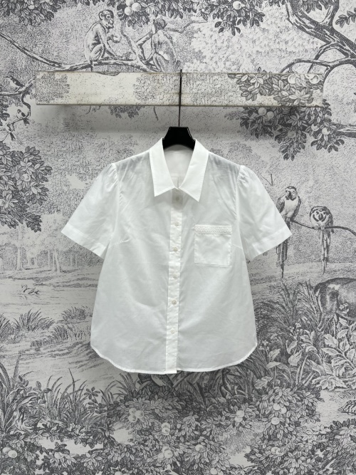 Elegant Lace Trimmed Short Sleeve Blouse, Summer Essential, Three Sizes 1 Elegant Lace Trimmed Short Sleeve Blouse, Summer Essential, Three Sizes
