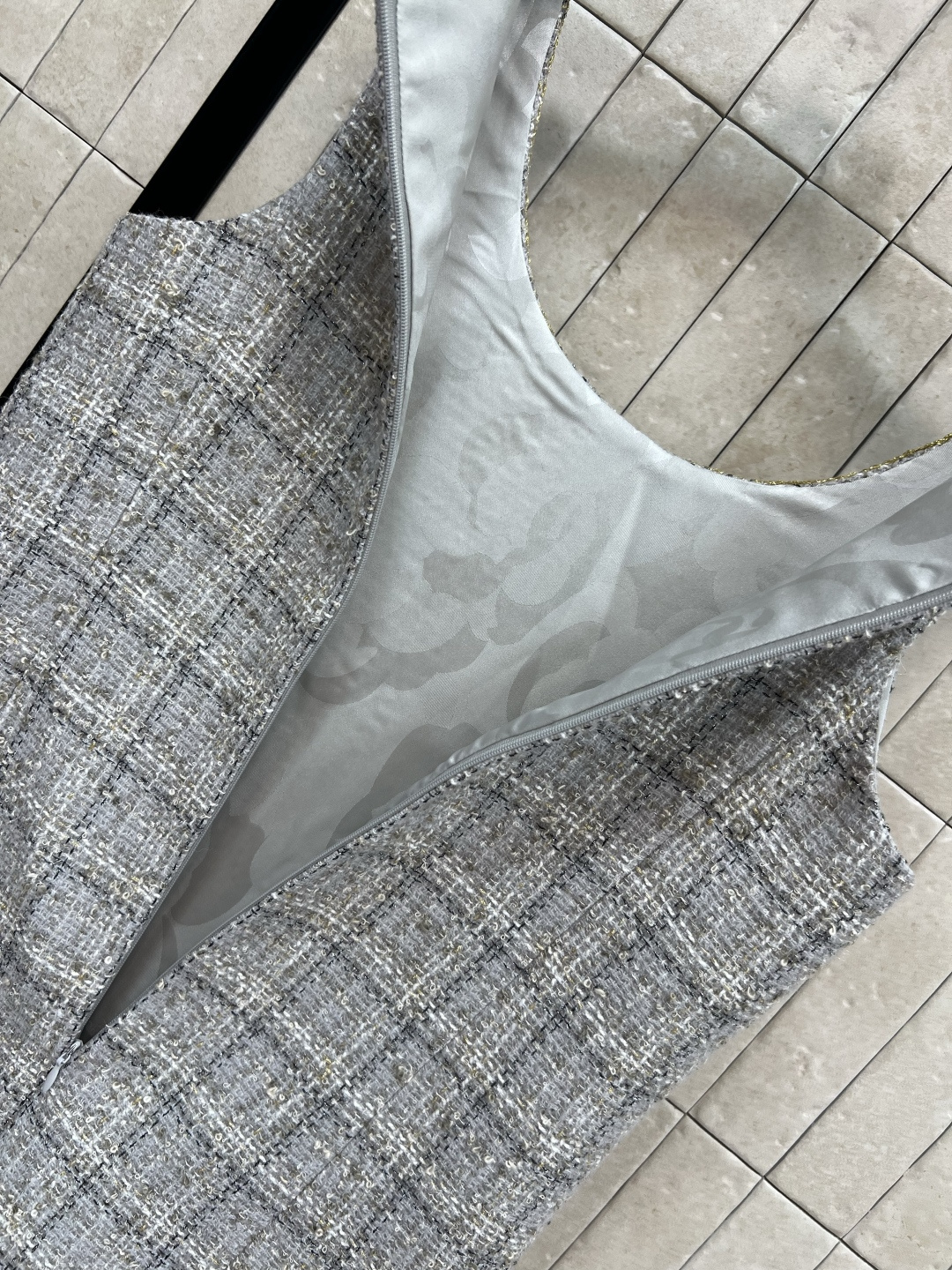 小香家 25早秋新款 格纹粗花呢背心连衣裙 重工系列  高压级感满满 直筒版型百搭不挑人 超级显气质 千