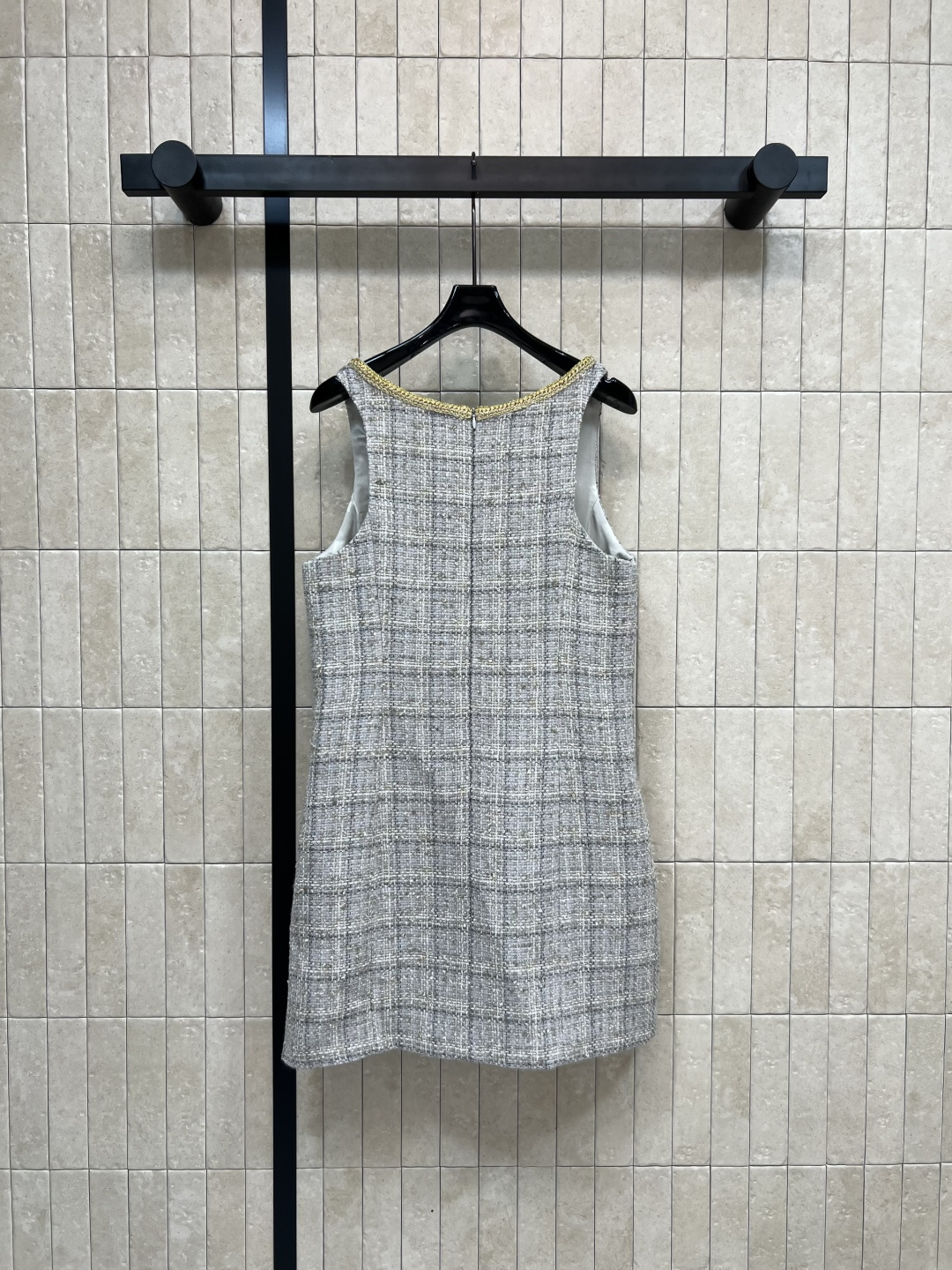 小香家 25早秋新款 格纹粗花呢背心连衣裙 重工系列  高压级感满满 直筒版型百搭不挑人 超级显气质 千