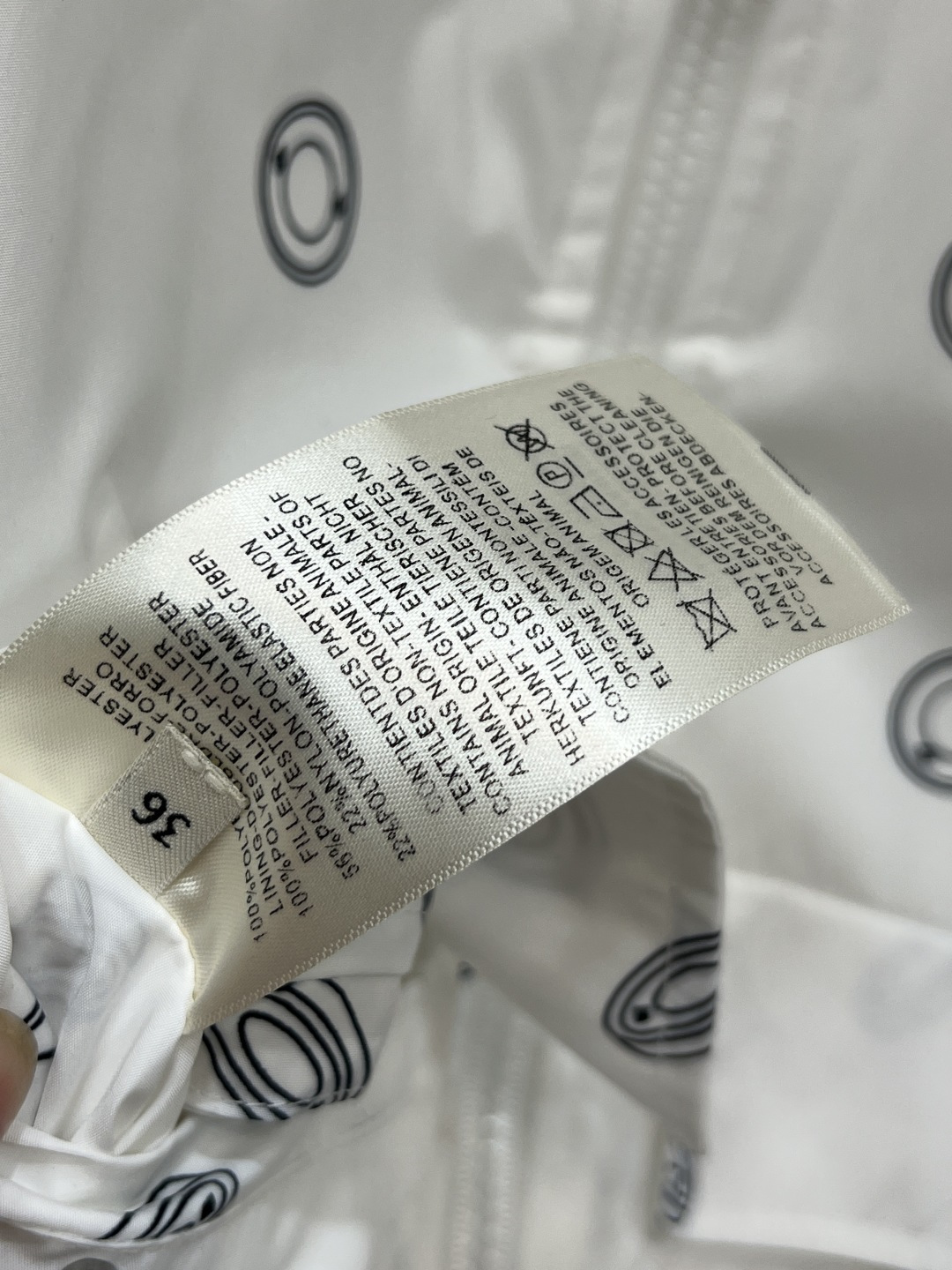 M家 25秋冬新款 双面穿连帽夹棉外套 一面纯色菱形行缝 一面满印圈圈印花图案 自带氛围感不会呆板 保暖