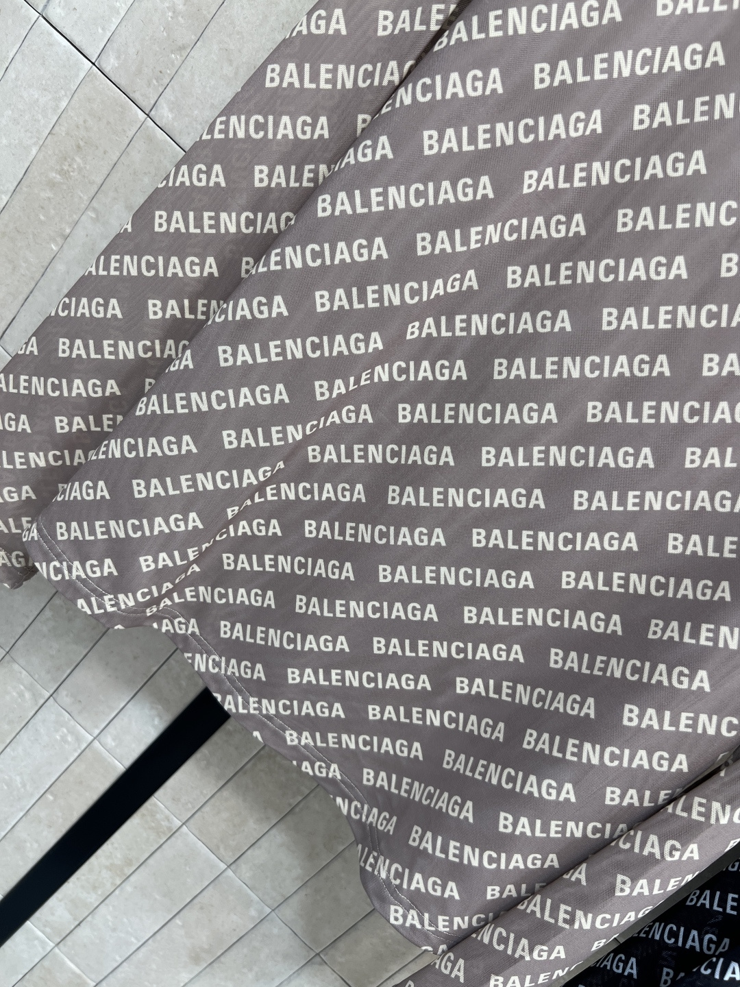 25秋冬新款 万能logo网纱打底衫 日常必备的单品 满弹幕 logo印花经典复古 修身版型显瘦百搭 透