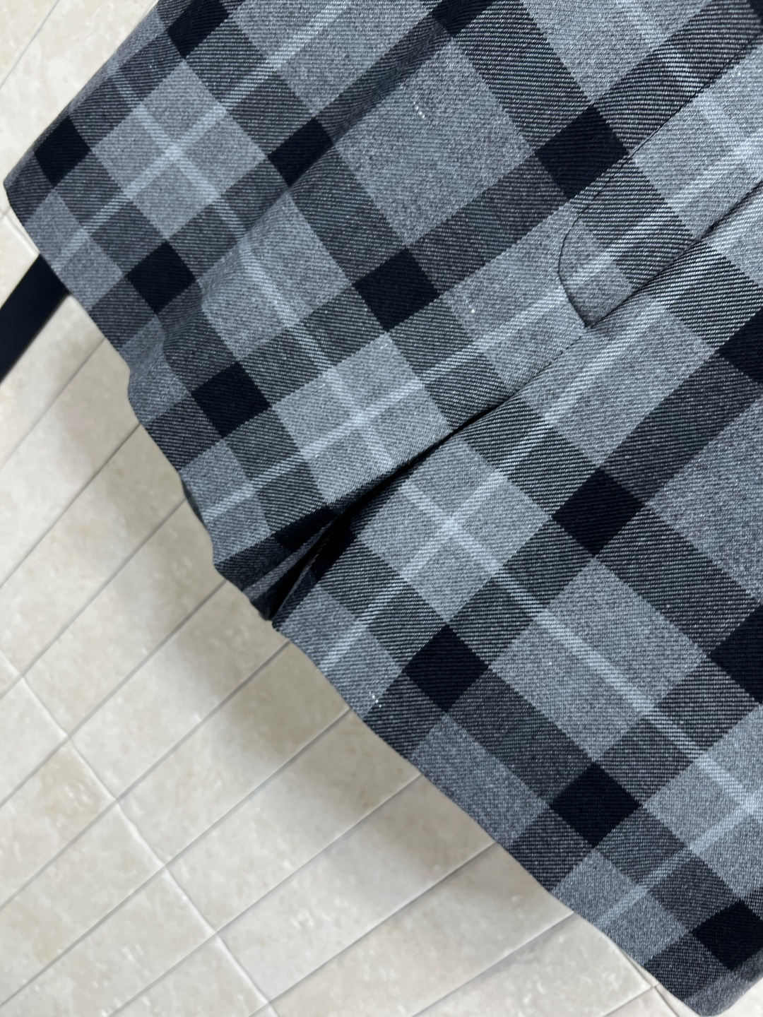 D家 25秋冬新款 复古格纹毛呢系列 格纹高腰A字短裤 超短裤巨显腿长 拉长比例感神器 高腰A字版型遮肉