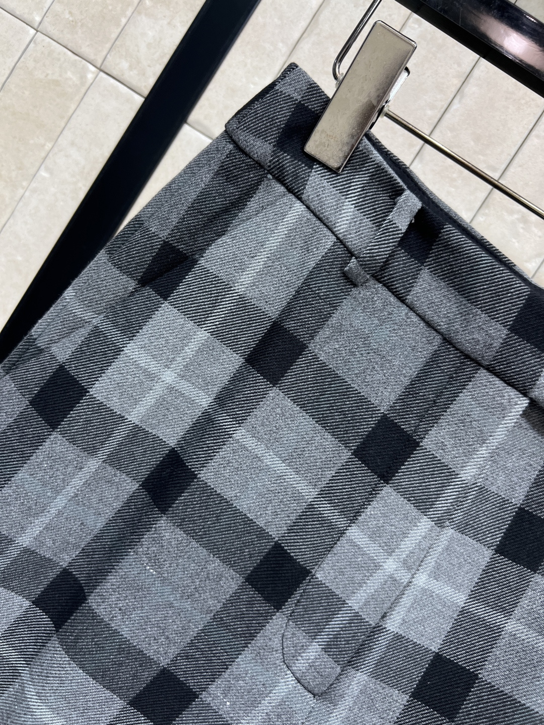 D家 25秋冬新款 复古格纹毛呢系列 格纹高腰A字短裤 超短裤巨显腿长 拉长比例感神器 高腰A字版型遮肉