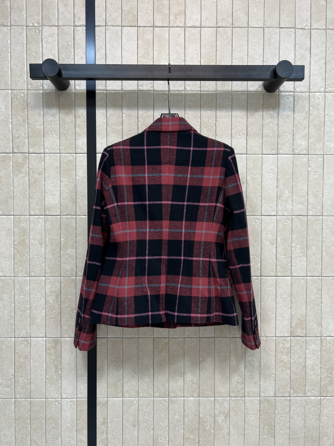 D家 25秋冬新款 复古格纹毛呢系列 泡泡袖小外套+西装外套+一片式百褶短裙+半身裙+短袖连衣裙+吊带连