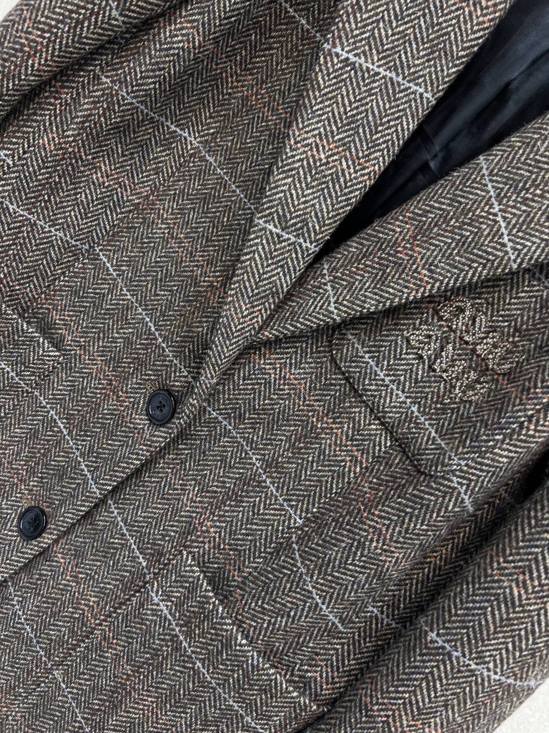 MIu家 25秋冬新款 英伦风复古范 格纹西装外套 充满秋冬Feel 浓浓的复古范 可飒可时髦 知性帅气