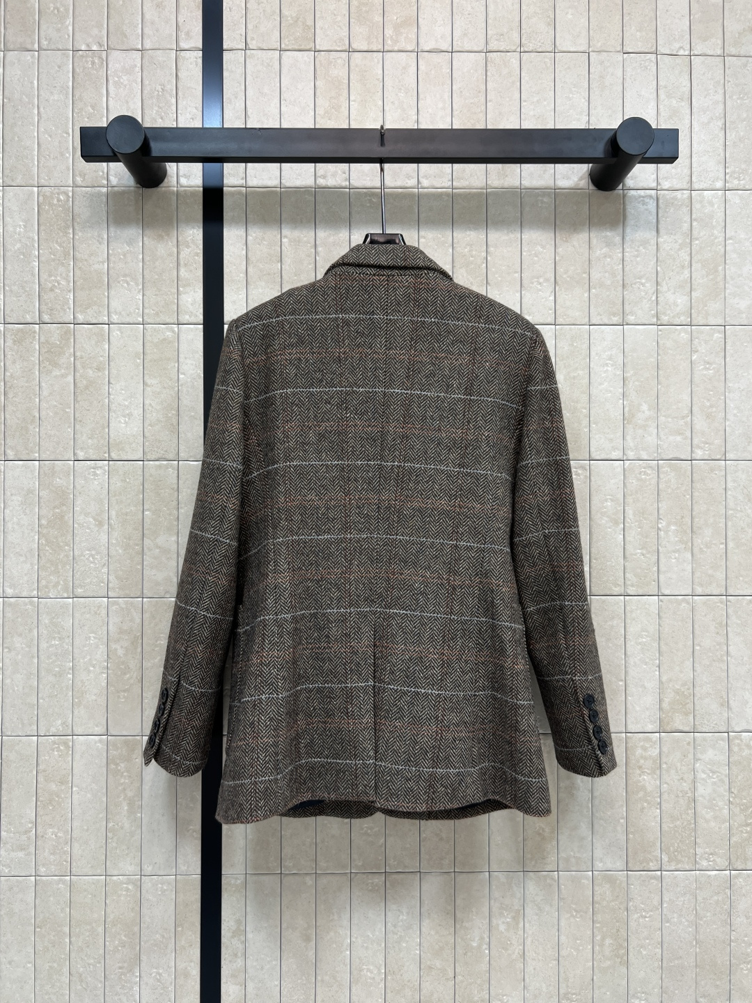 MIu家 25秋冬新款 英伦风复古范 格纹西装外套 充满秋冬Feel 浓浓的复古范 可飒可时髦 知性帅气