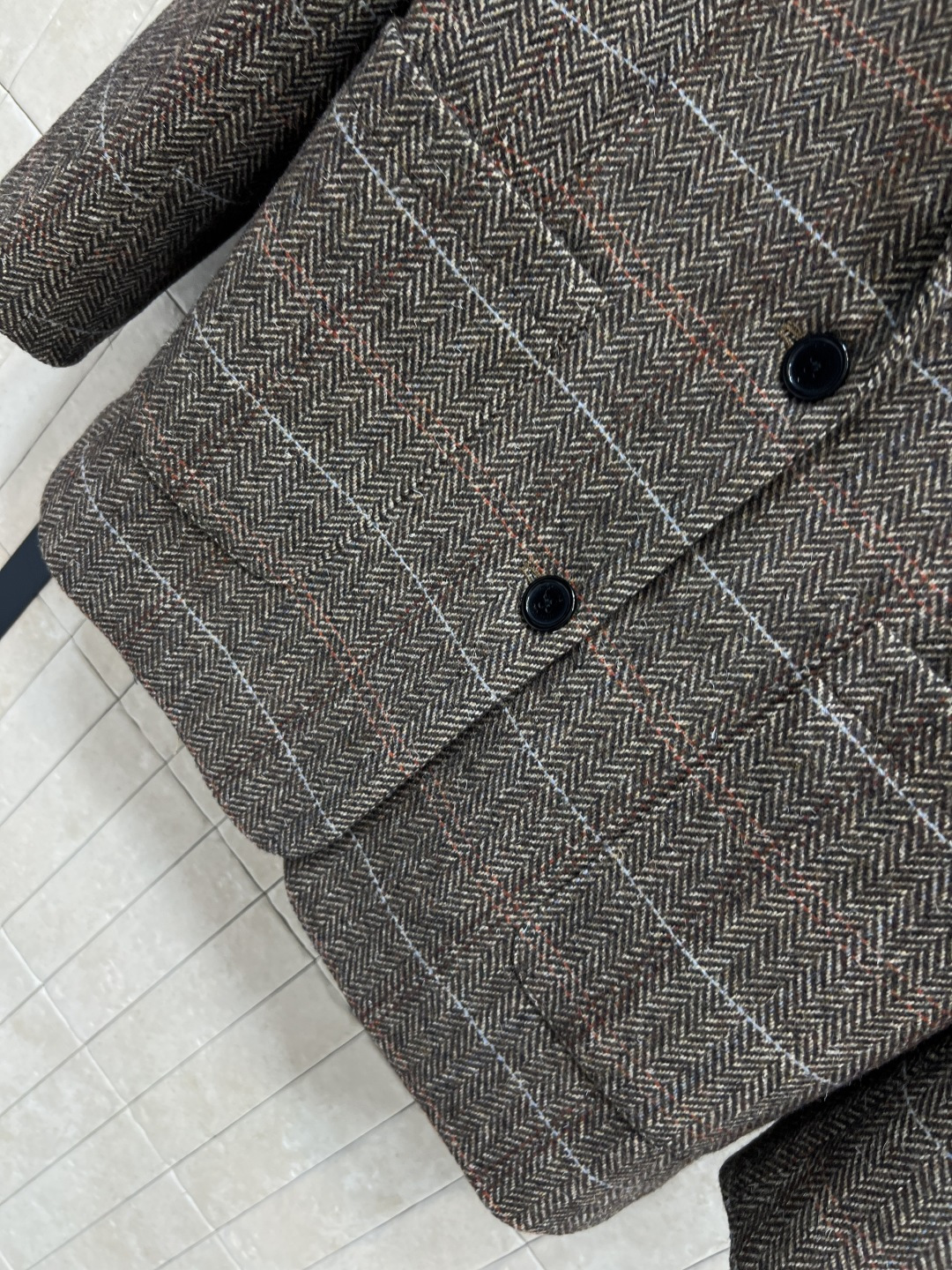 MIu家 25秋冬新款 英伦风复古范 格纹西装外套 充满秋冬Feel 浓浓的复古范 可飒可时髦 知性帅气