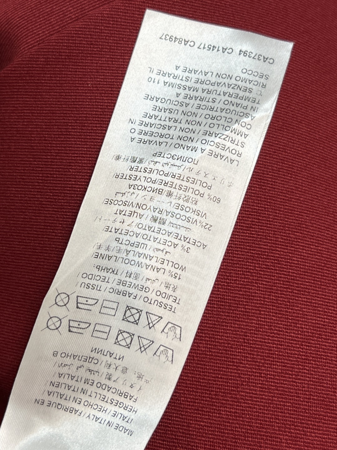 G家 25秋冬新款 复古红微喇叭西装裤 定制复古红面料 垂坠感满分 简约又高级！高腰搭扣+双后袋设计 细