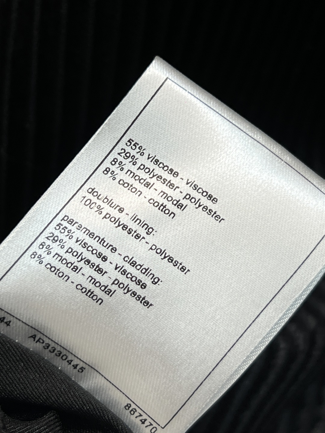 小香家 25秋冬新款 黑色灯芯绒外套 柔软舒适 复古优雅 秋冬穿搭必备！圆领+编织花边 定制金纽扣装饰 