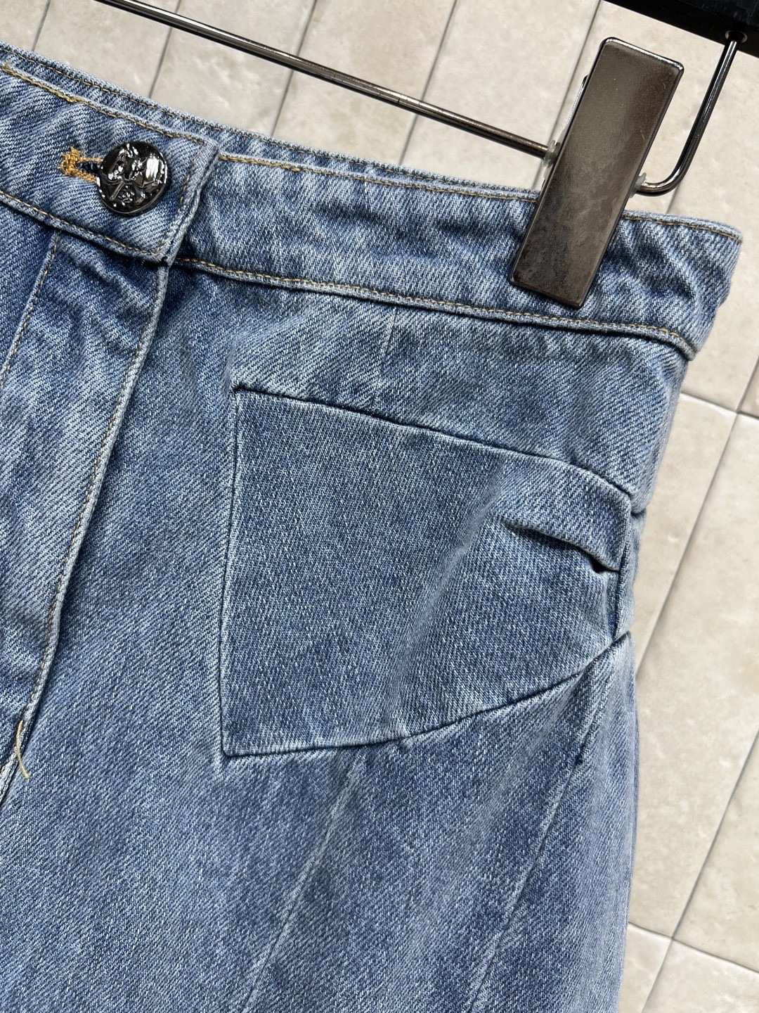 小香家 25秋冬新款 高腰蝴蝶结牛仔短裙 复古甜酷风满满 A字裙摆修饰身形 梨形身材友好 拉高腰线显瘦又