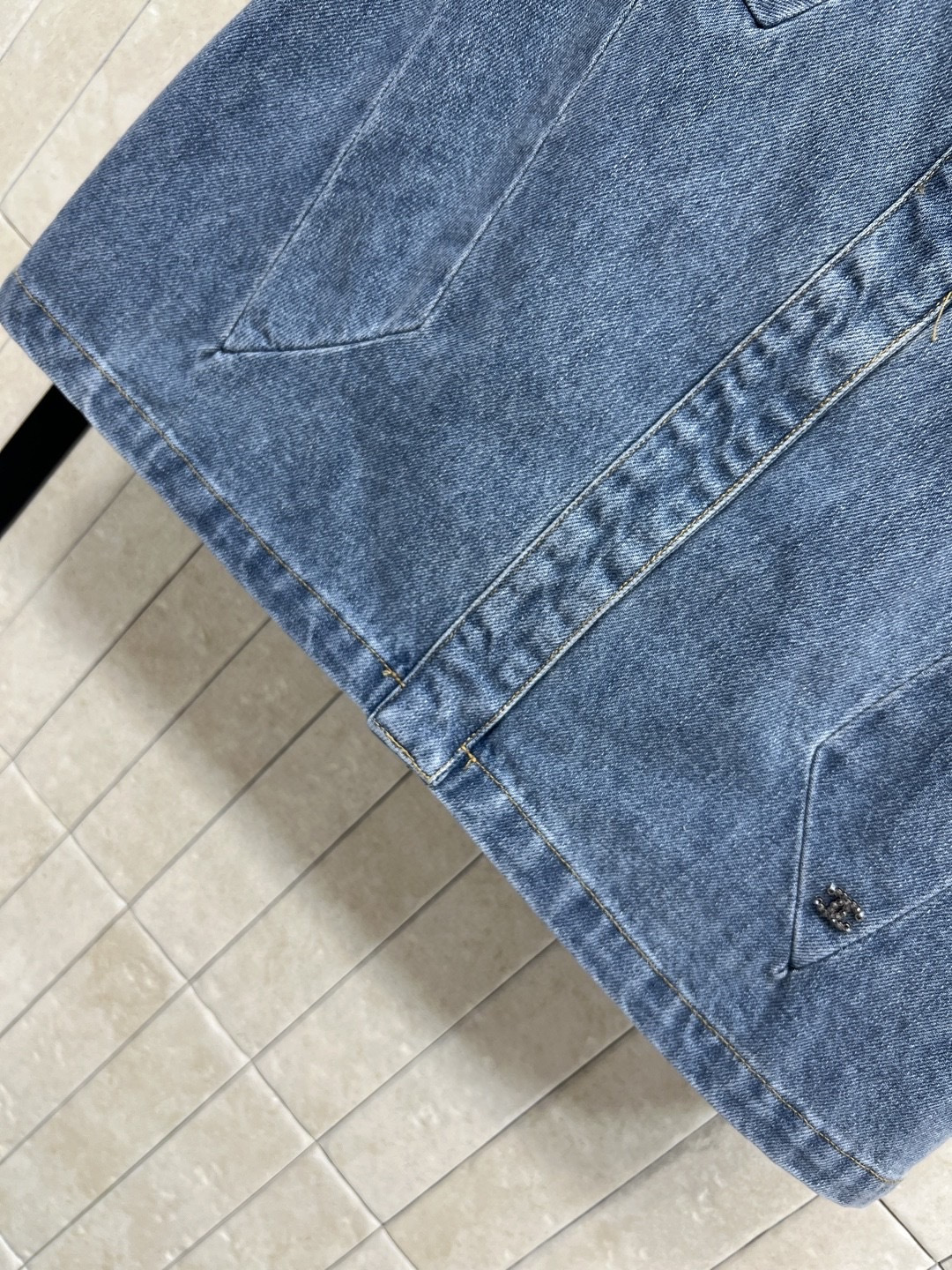 小香家 25秋冬新款 高腰蝴蝶结牛仔短裙 复古甜酷风满满 A字裙摆修饰身形 梨形身材友好 拉高腰线显瘦又