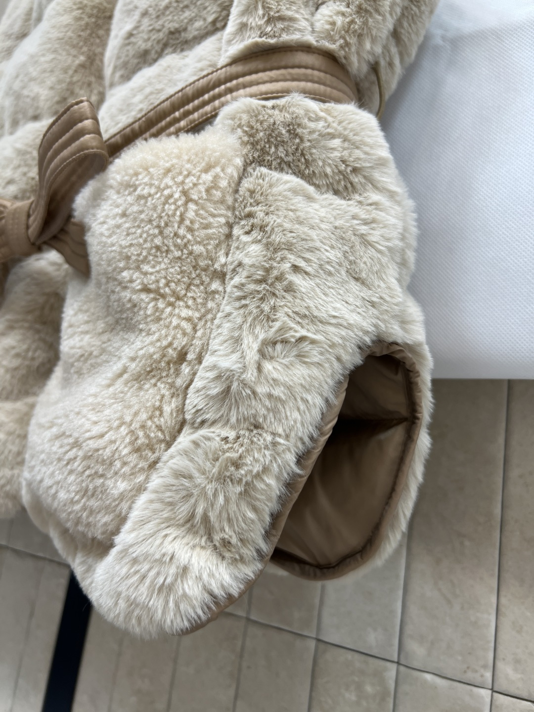 M家 25秋冬新款 泰迪绒羽绒立领马甲 外层柔软泰迪绒+内衬哑光合成面料 国标90鹅绒填充 轻盈又保暖 