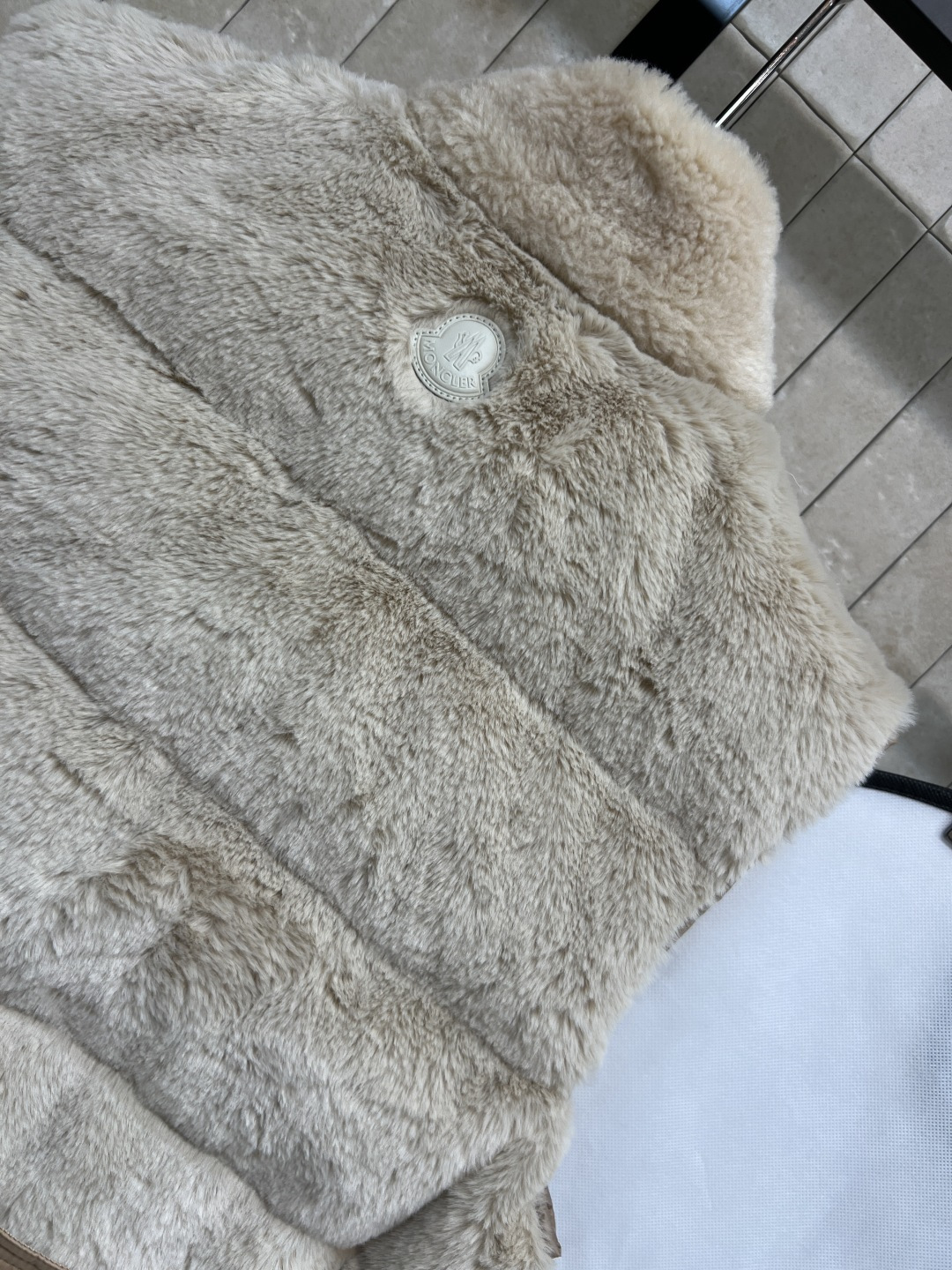 M家 25秋冬新款 泰迪绒羽绒立领马甲 外层柔软泰迪绒+内衬哑光合成面料 国标90鹅绒填充 轻盈又保暖 