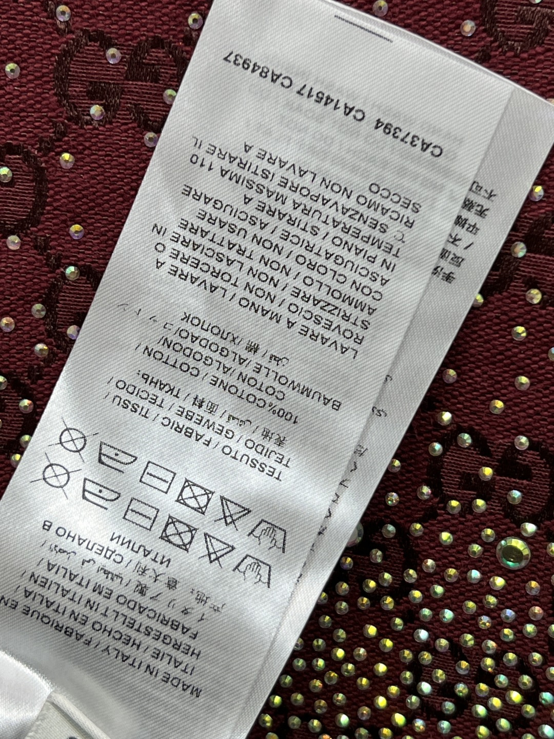 G家 25秋冬新款 双G提花烫钻短裙 定制YB进口双G提花面料 质感高级挺括 绿色和酒红色可选 内衬绗缝