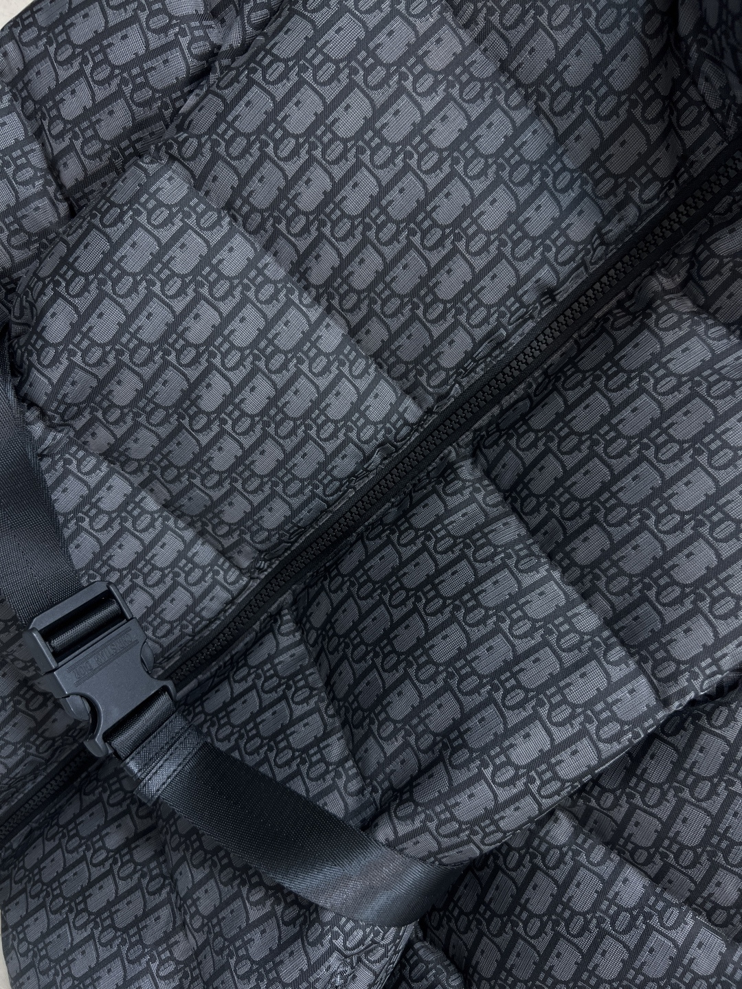 D家 25秋冬新款 D字母提花立领羽绒服 经典老花提花面料+小蜜蜂刺绣 品牌感满满！背面有Christi