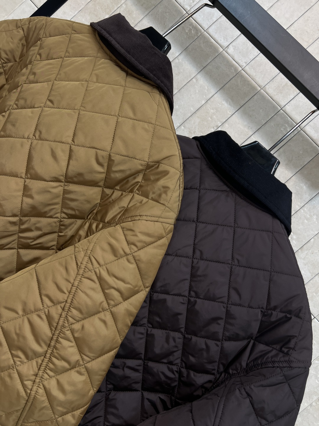 PD家 25秋冬新款 菱格灯芯绒领短款棉服 经典菱形绗缝+灯芯绒衣领 复古又时髦！全棉填充 保暖力满分 