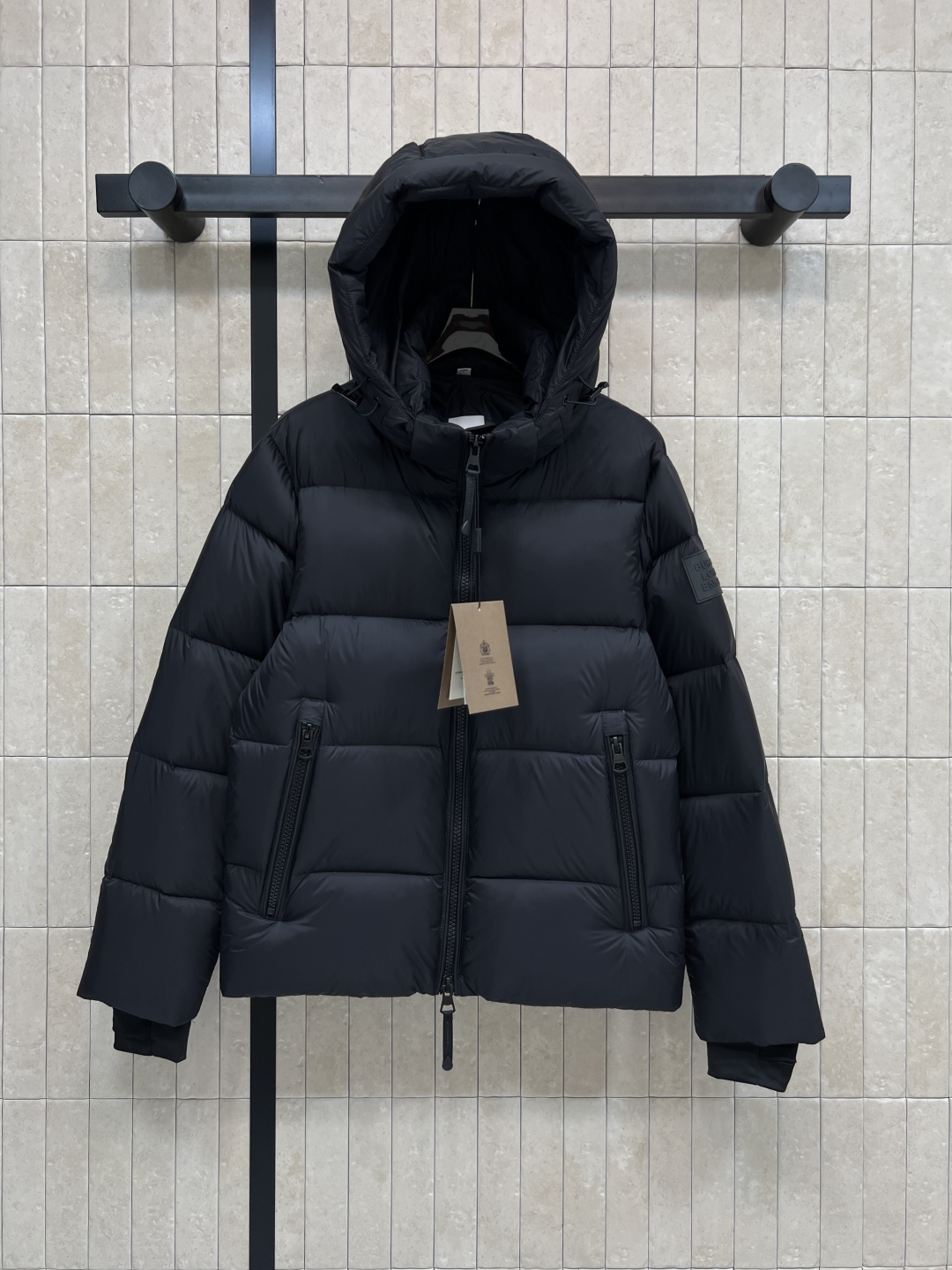 BUR家 25秋冬新款 滑雪系列连帽面包羽绒服 国标90灰鹅绒填充 高蓬松度 保暖力满分！提花字母的挡风