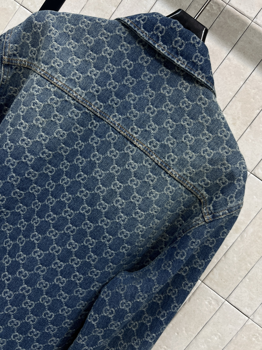 G家 26春夏新款 GG老花渐变牛仔衬衫 满印GG标志 复古又潮流！高品质牛仔布 耐磨有型 宽松版型超显