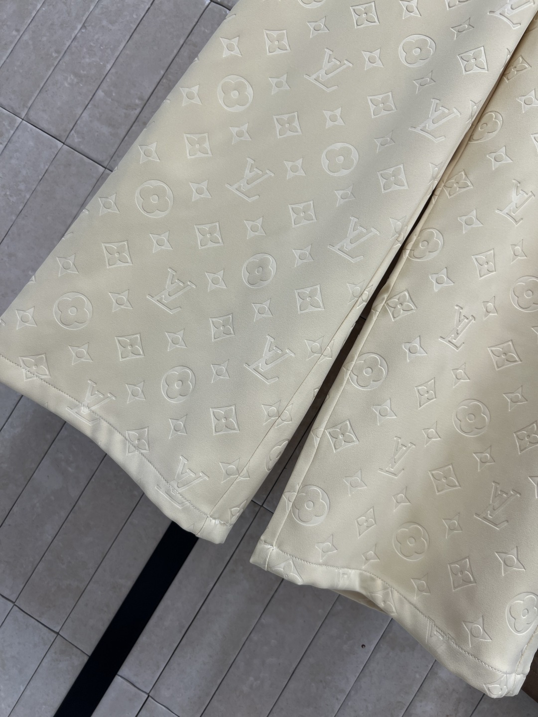 L家 26春夏新款 老花松紧腰阔腿裤 夏天穿超舒服！松紧腰+阔腿设计 宽松显瘦 适合各种身材计 黄色棕色