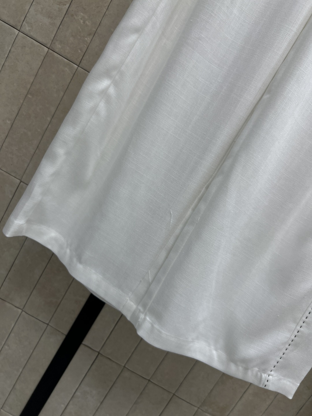 MIU家 26春夏新款 天丝撞色腰头阔腿裤 高腰+直筒阔腿设计 显腿长又遮肉 梨形身材友好 修饰腿型超赞