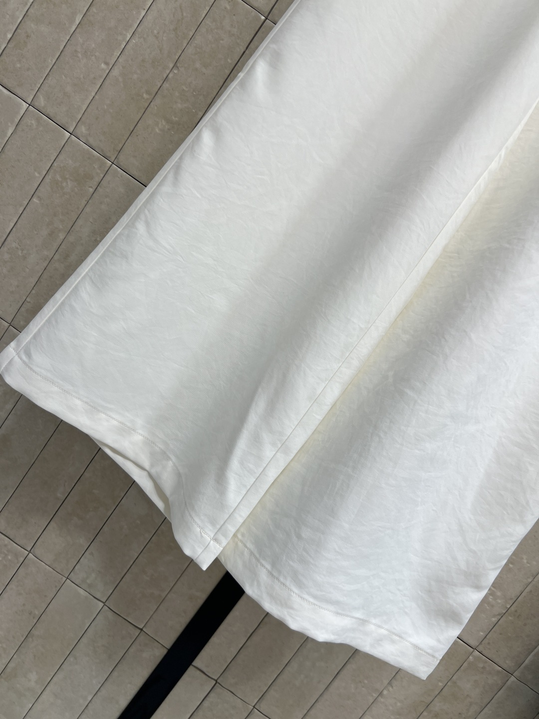 MIU家 26夏季新款 花边松紧腰阔腿裤  高腰设计+木耳花边 优雅又实用 轻薄垂感面料 春夏穿超舒服 