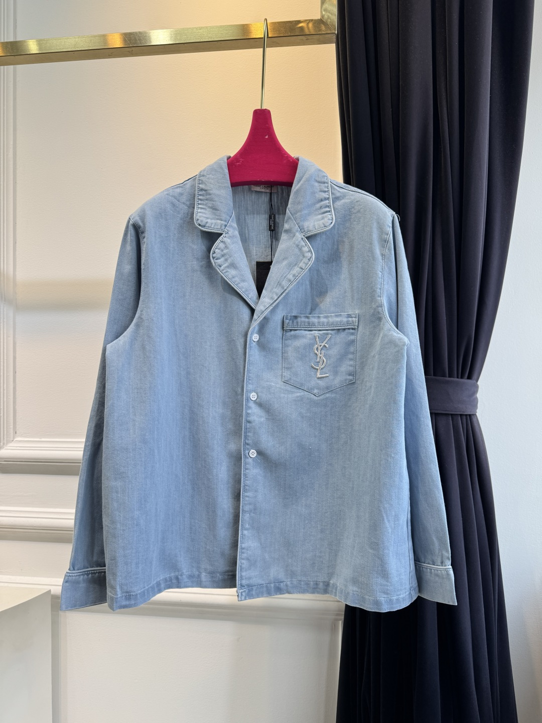 Saint Laurent Denim Pajama Shirt