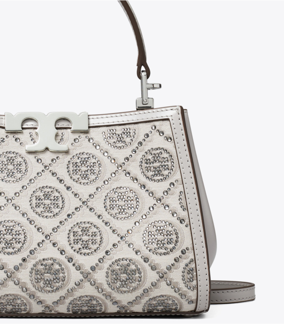 Tory Burch ～蛇年限定款 Eleanor 迷你手提包 手提包线条简洁 外形挺括 采用标志性双 T 提花设计