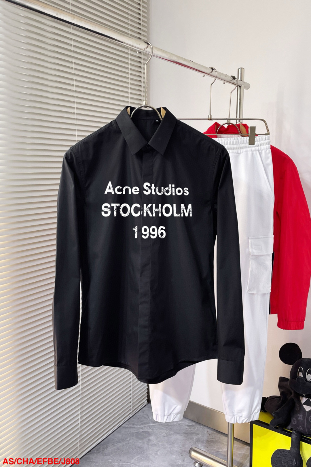Luxurious Long-Sleeve Cotton Shirt with Original Fabric and Comfortable Air Quality - 图片 1