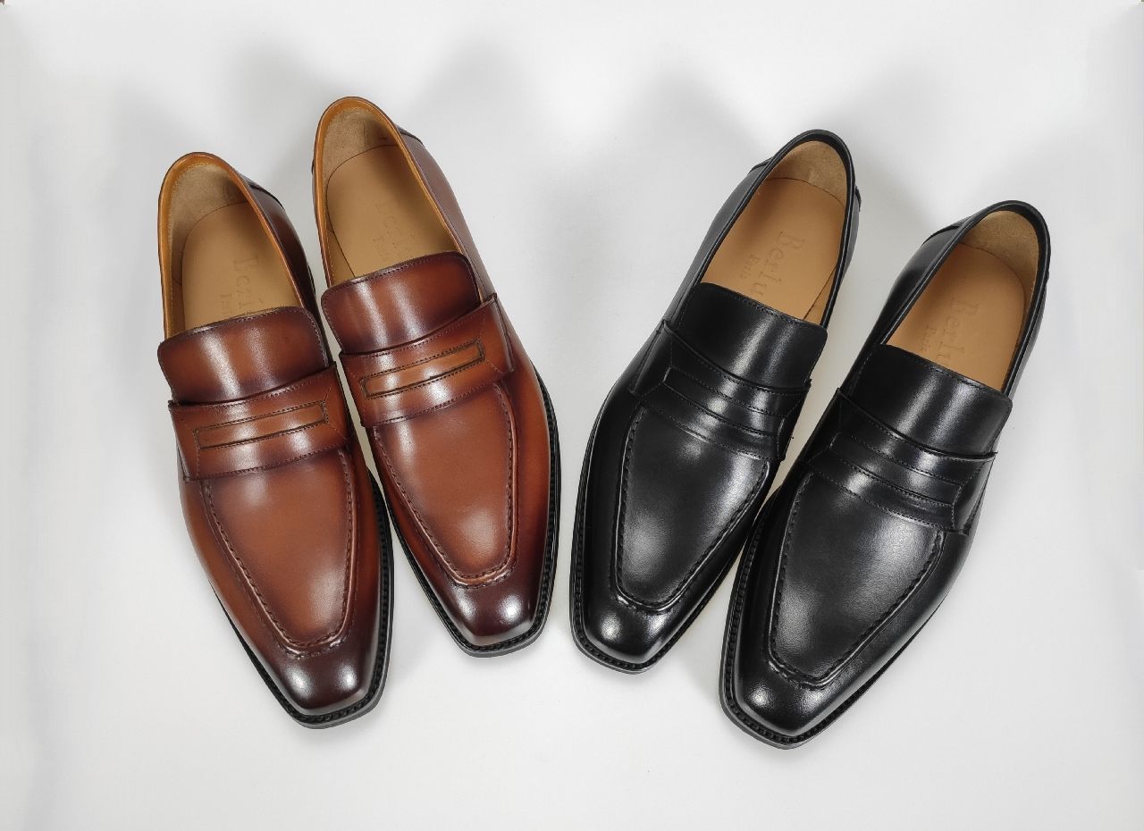 430Berlu*i Zapatos Oxford de cuero, zapatos de negocios formales de alta gama para hombres, ¡primero