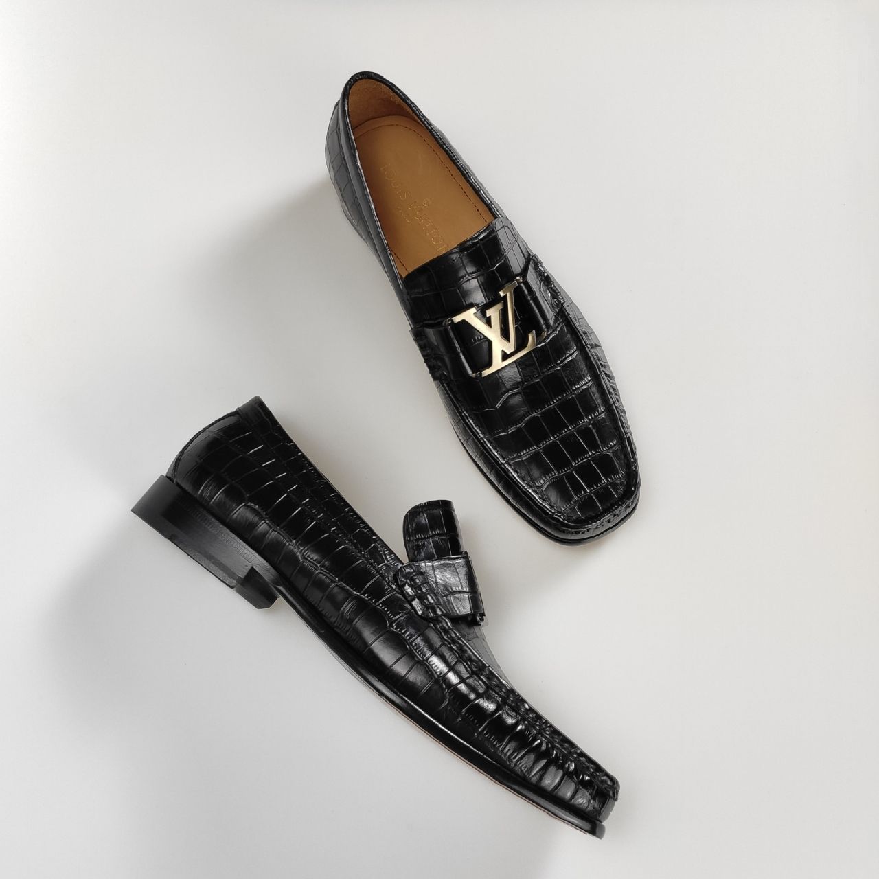 [Louis vuitt*n] zapatos de cuero de gama alta, 1:1 calidad de compra única original, bienes de prime