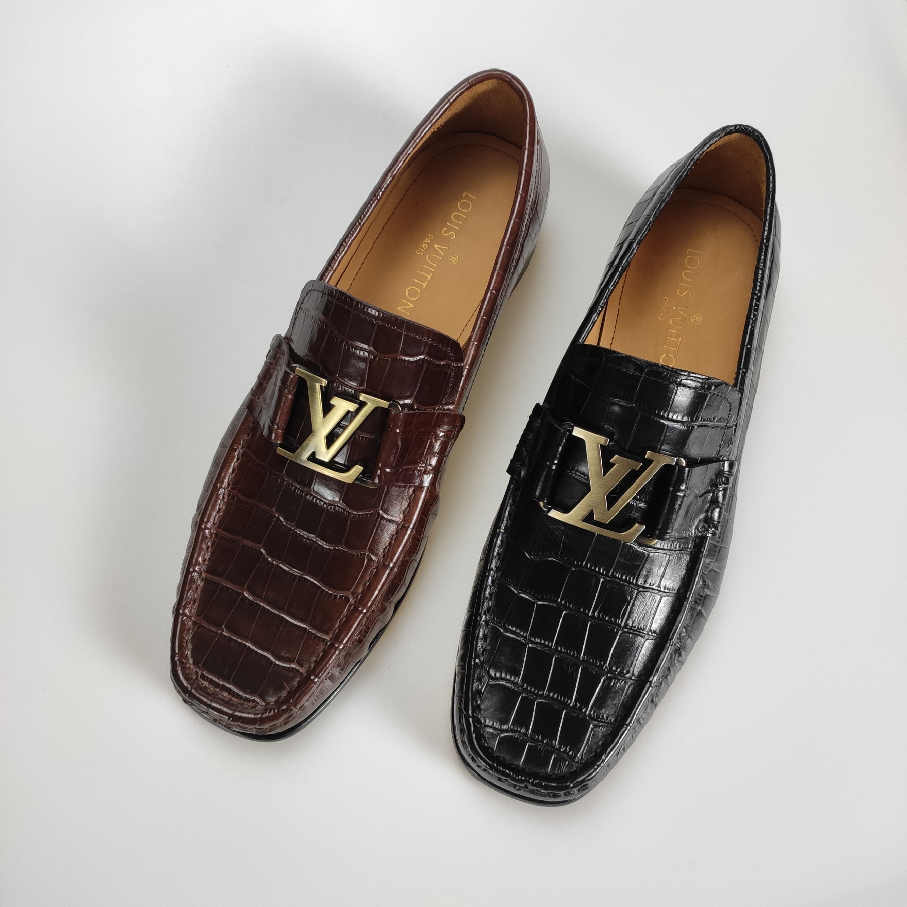 [Louis vuitt*n] zapatos de cuero de gama alta, 1:1 calidad de compra única original, bienes de prime
