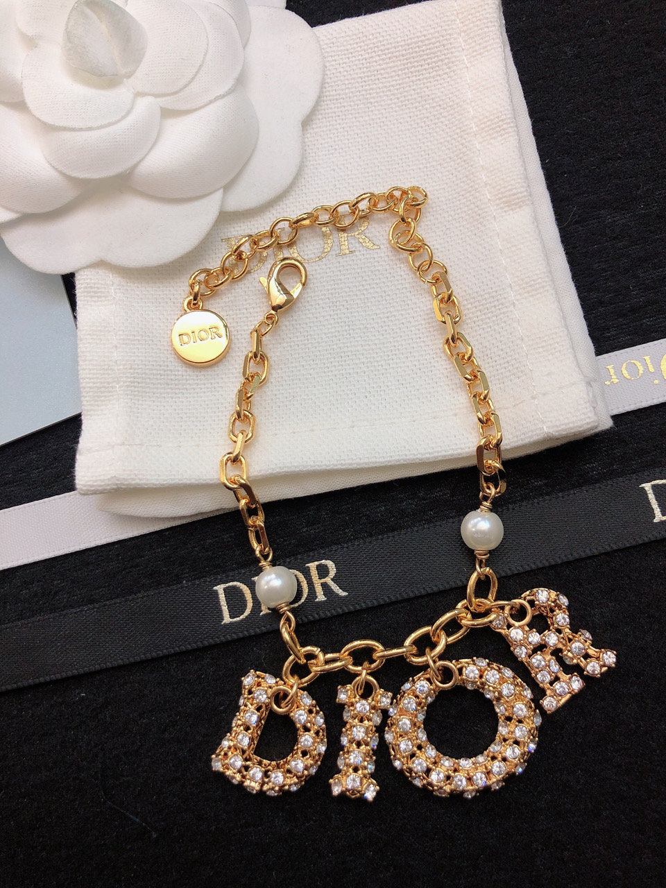 迪奥 Dior 高定典藏高定典雅奢华珠宝首饰项链手链戒指 #0311D1A8 8