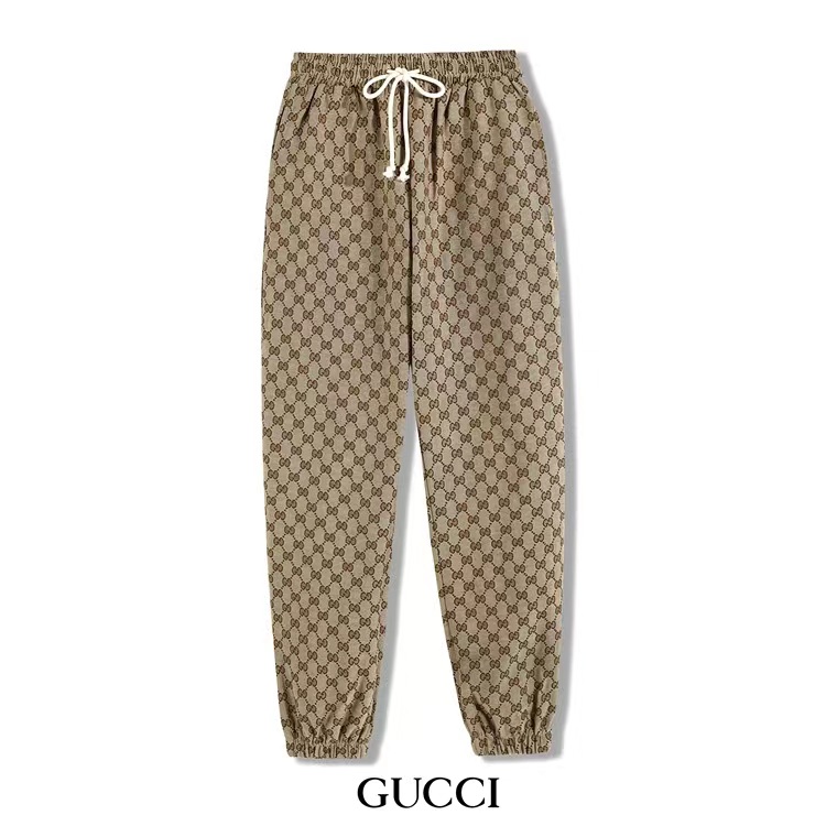 V611# Nuevo 21SS The North Face Gucci, pantalones casuales de estilo harén con cordón elástico y puños ajustados, con b…