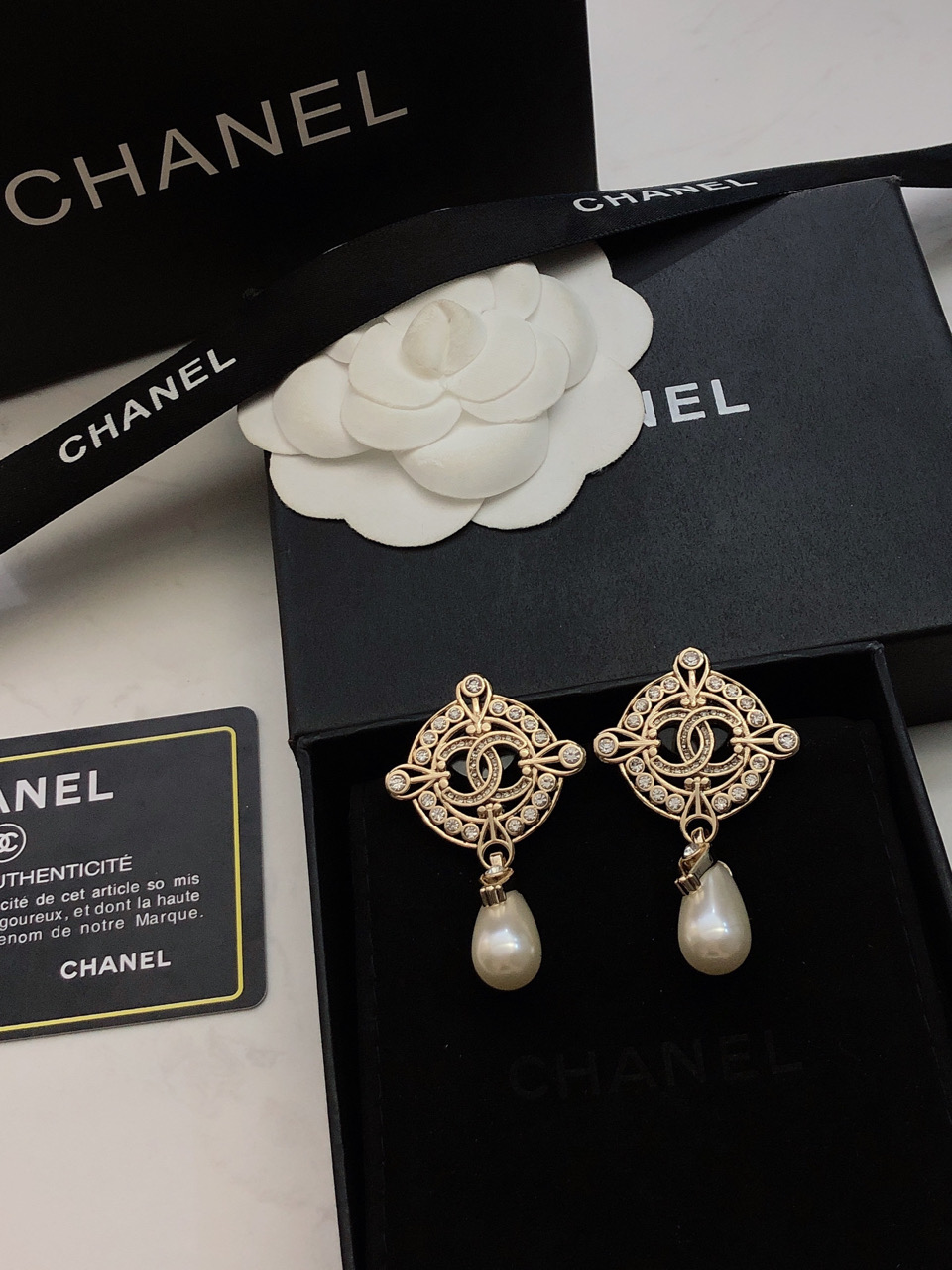 Venta superior
 Chanel Joyas Pendiente