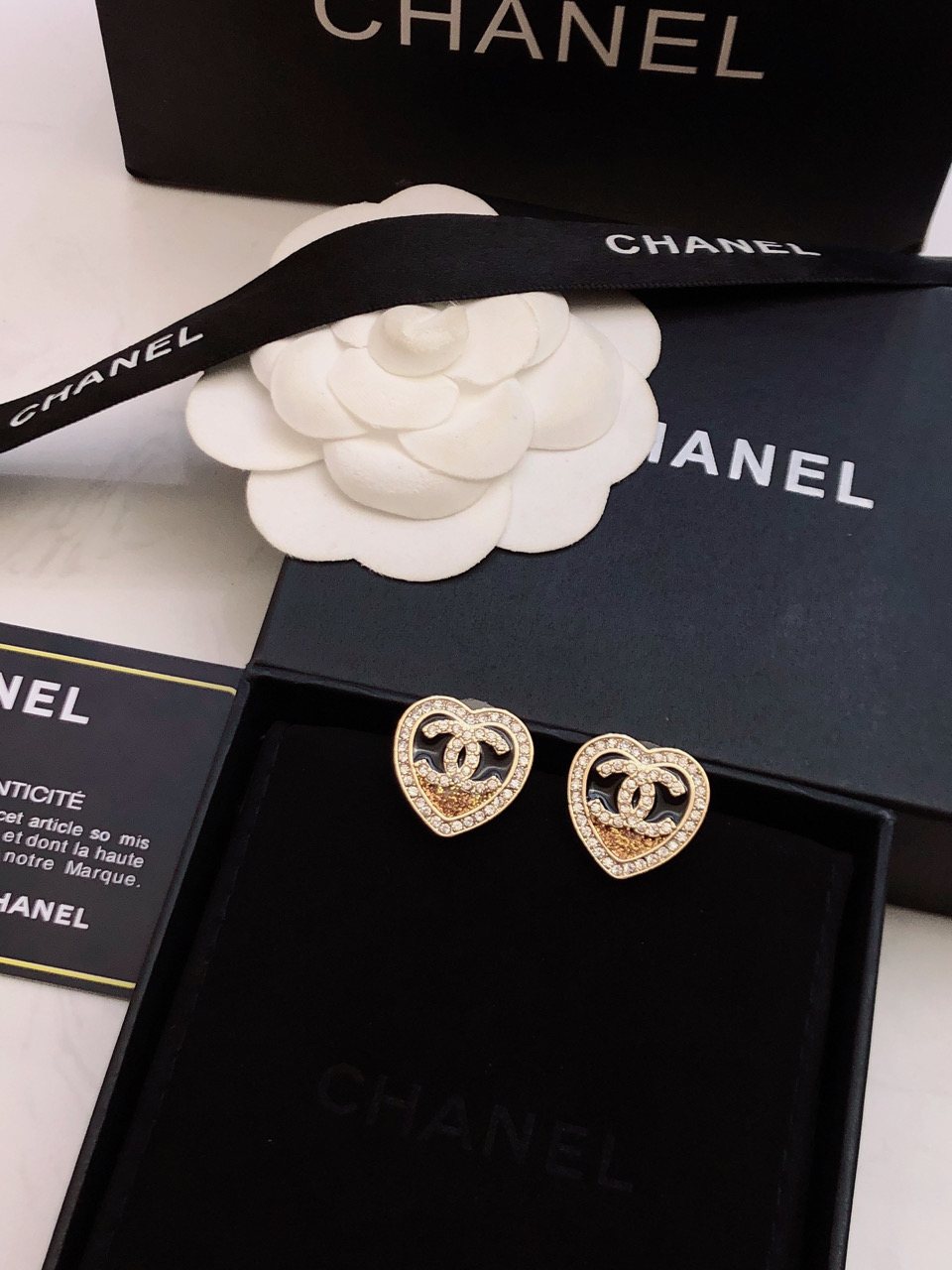 Chanel香奈儿】新款耳钉 小香爱心💗耳环热销款 市面最高版本 3