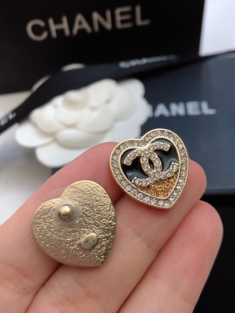 Chanel香奈儿】新款耳钉 小香爱心💗耳环热销款 市面最高版本 5