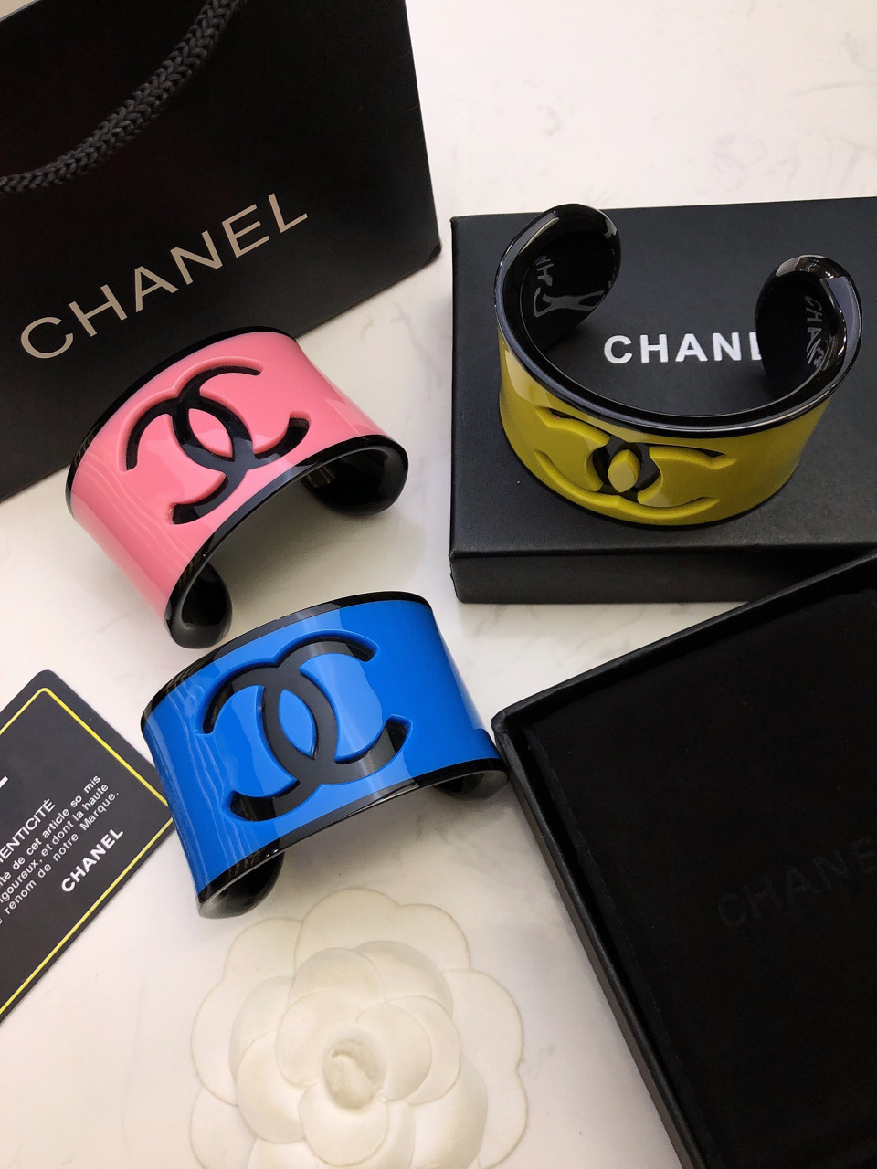 CHANEL香奈儿亚克力手镯braceletjewelry23ss新款手镯高级定制精致小物件必备一年四季