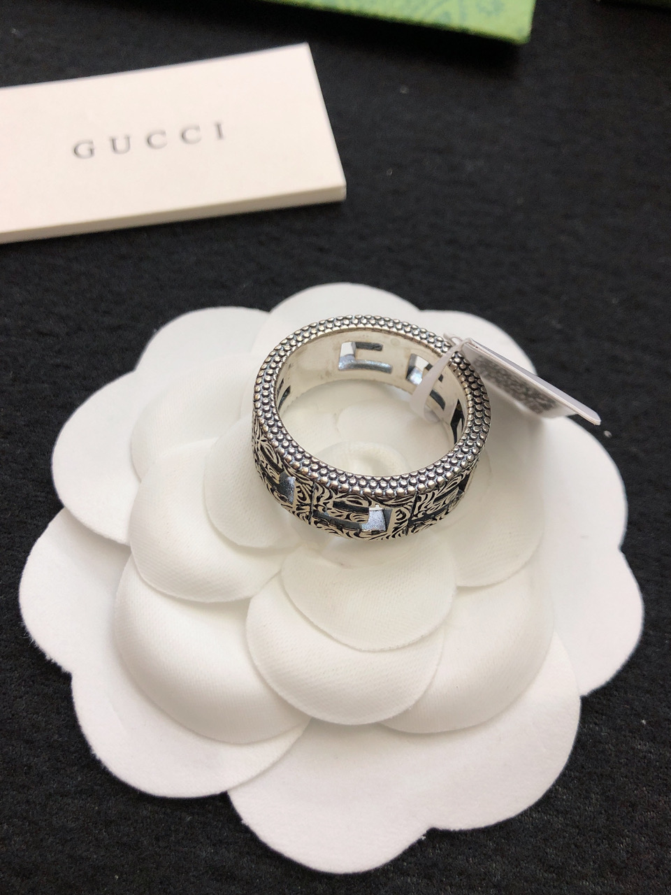 超级好看的情侣戒指💍GUCCI复古双G戒指 一戒两戴性价比超高🥰百搭很有质感 甜酷有个性且不烂大街✨码数