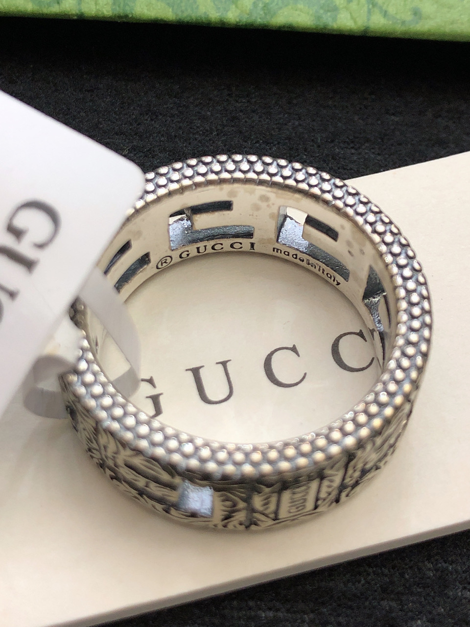 超级好看的情侣戒指💍GUCCI复古双G戒指 一戒两戴性价比超高🥰百搭很有质感 甜酷有个性且不烂大街✨码数