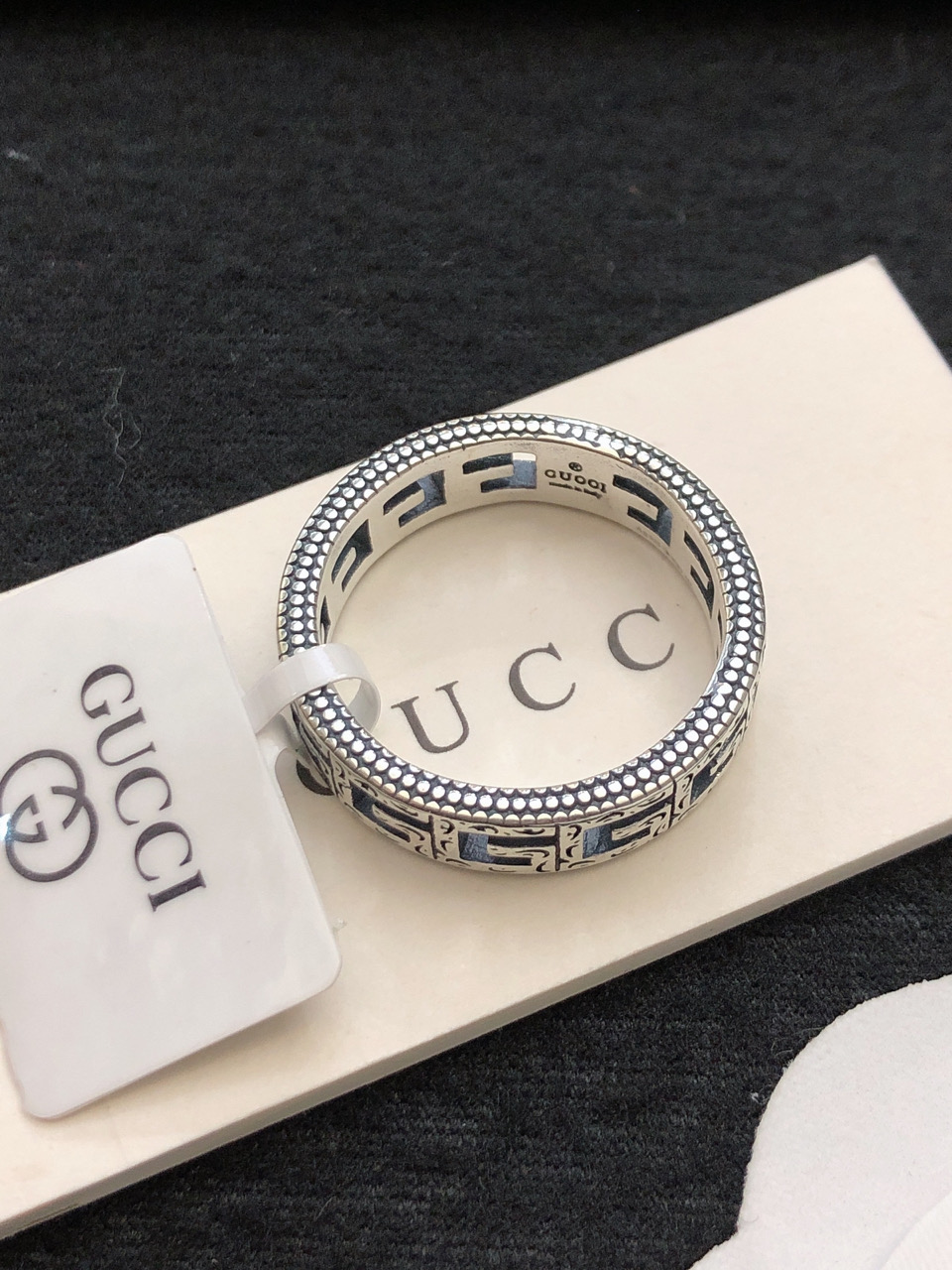 超级好看的情侣戒指💍GUCCI复古双G戒指 一戒两戴性价比超高🥰百搭很有质感 甜酷有个性且不烂大街✨码数