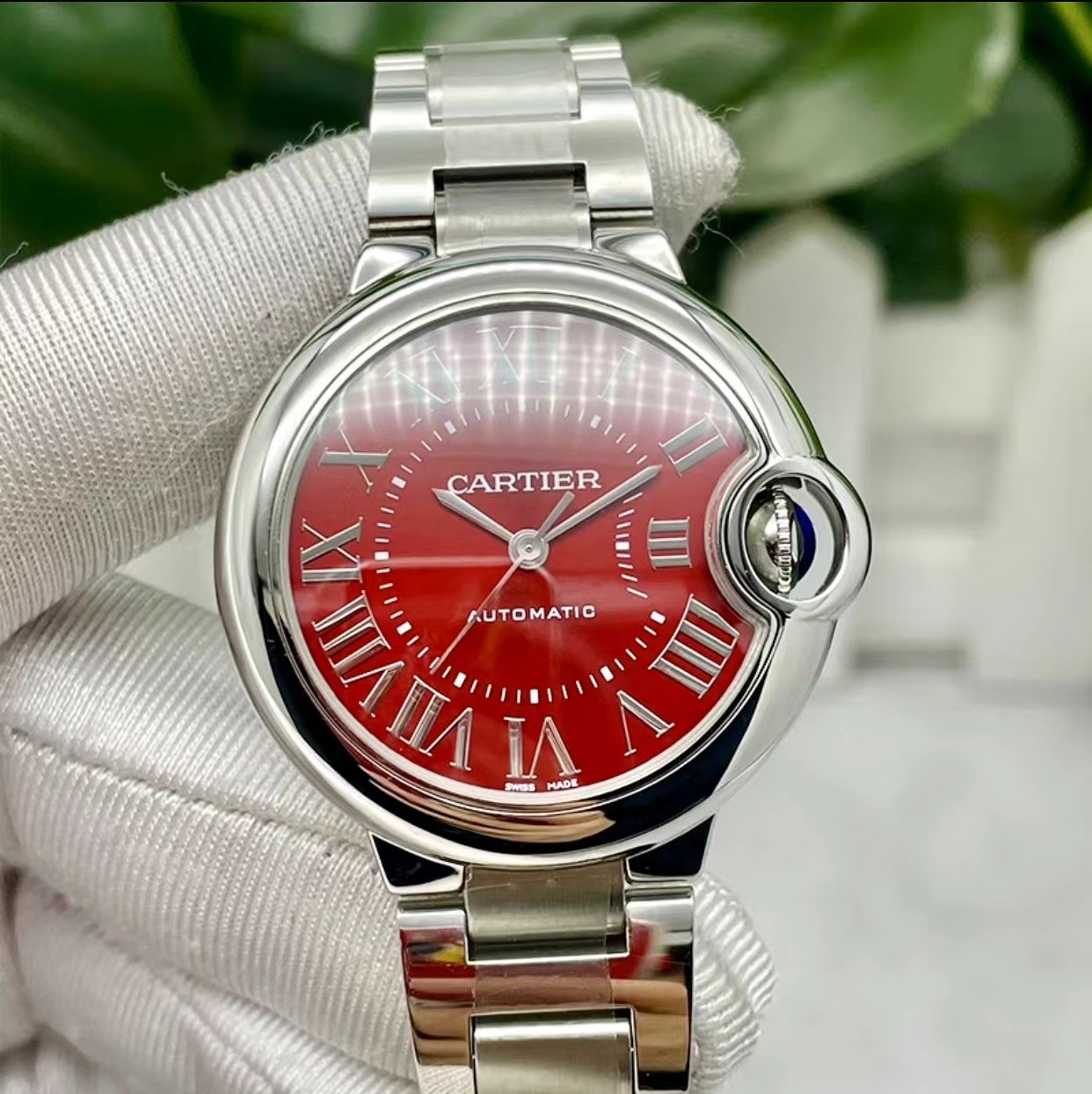 Cartier Orologio da Polso Blu Rosa Rosso Bianco