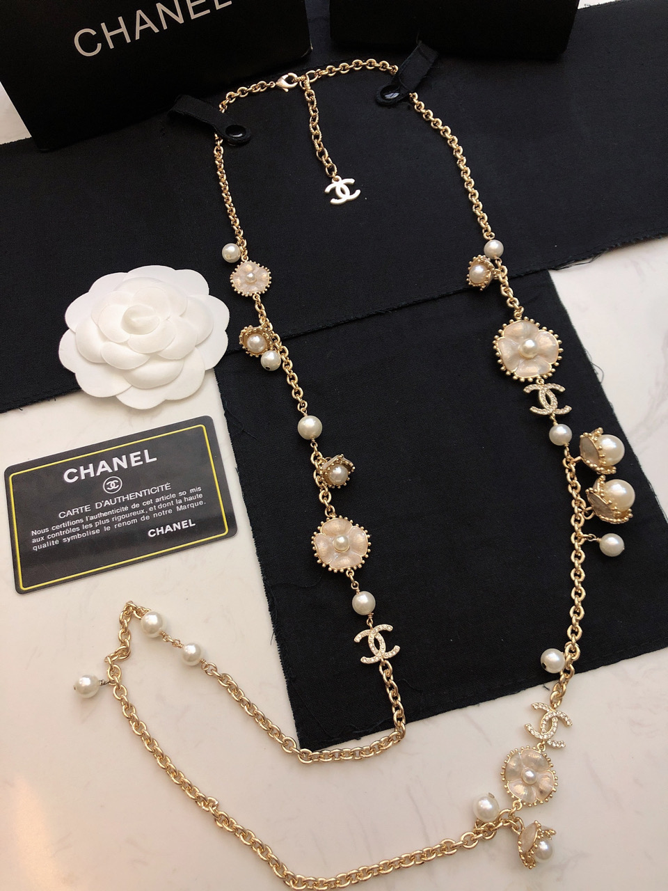 款小香高版本新款Chanel香奈儿山茶花项链原版一摸一样的原单货！高端定制每一个细节媲美专柜正品业内仅此