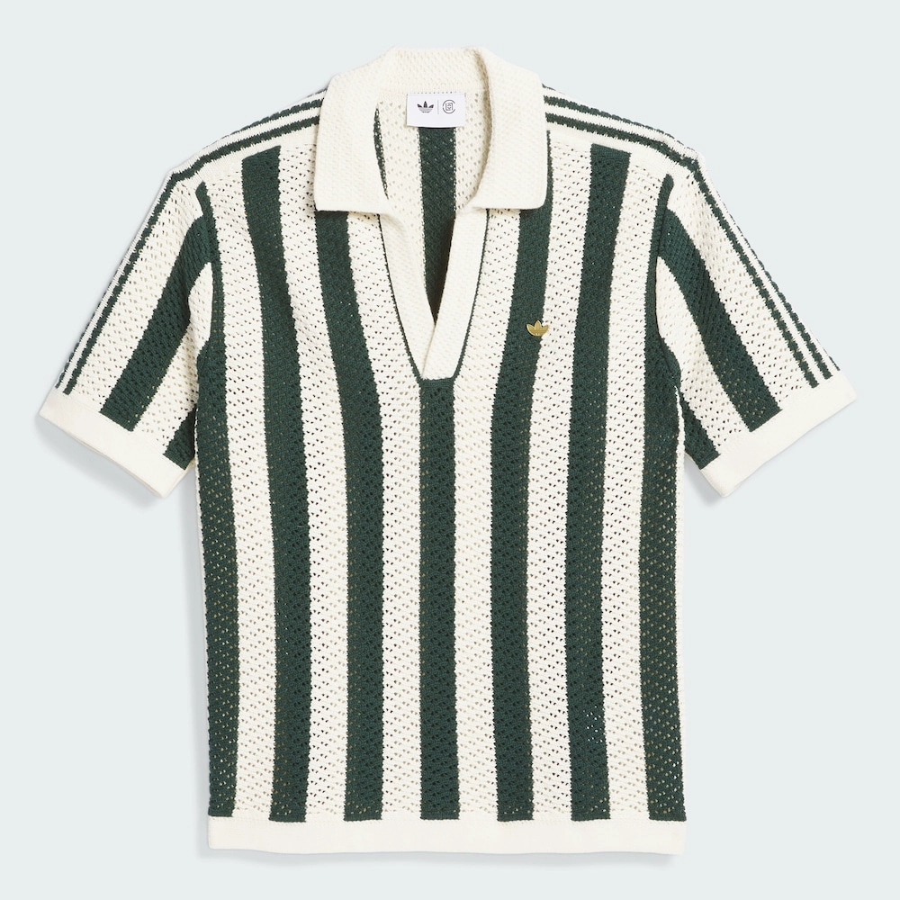 Adidas x CLOT Edison Chen Knitted Polo Shirt - Retro Academy Style 4 A2017122801002613348502527752725884928