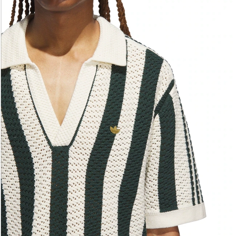 Adidas x CLOT Edison Chen Knitted Polo Shirt - Retro Academy Style 10 A2017122801002613348502527752755236864
