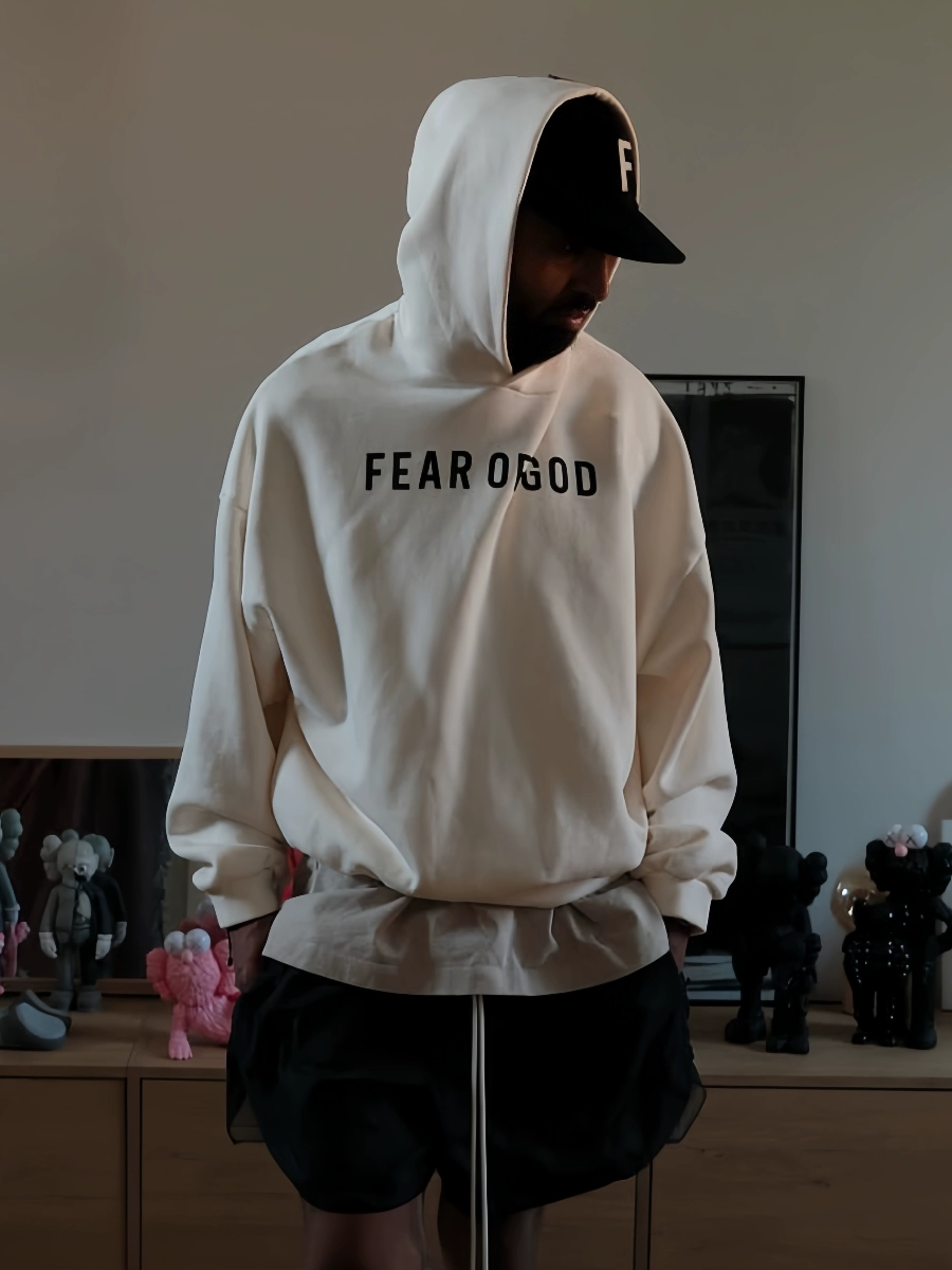 Fear of God FOG Essentials Washed Black Logo Hoodie Sweatshirt 7 A2017122801002613348508089233160835072