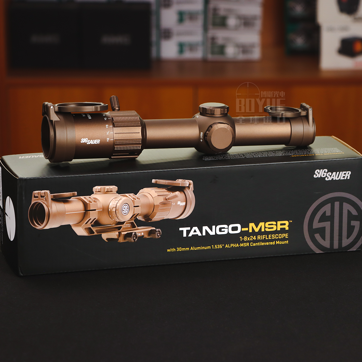 Sig Sauer Tango-MSR 1-8x24 SFP Riflescope with Mount - For Rapid Target Engagement