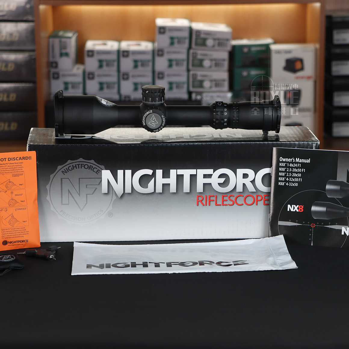 כוונת אופטית Nightforce NX8 2.5-20x50 FFP עם רשת כוונת Tremor3 3 A202408021630266472002464366335258410381312